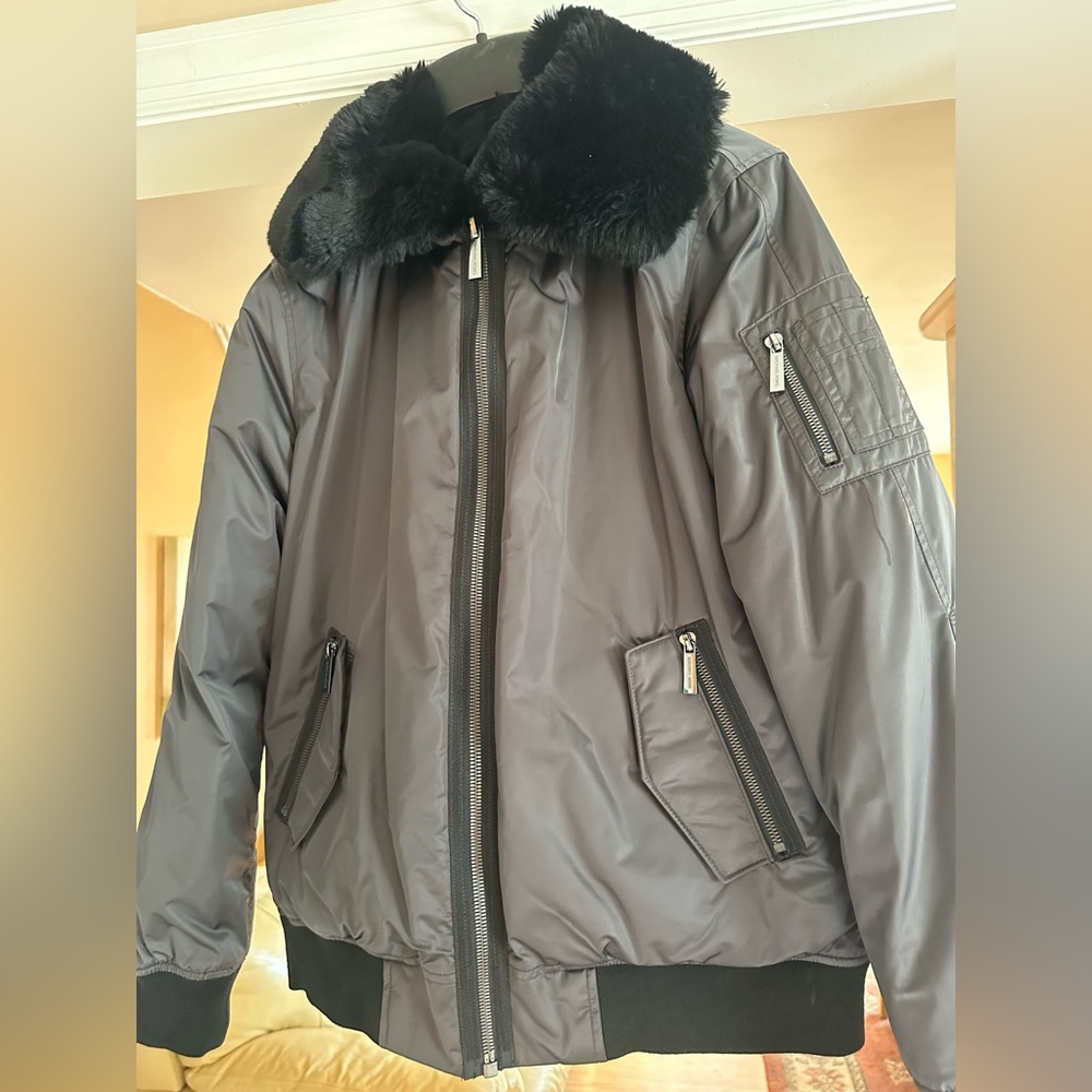Michael Kors Jacket w/ Detachable Faux Fur Size Large